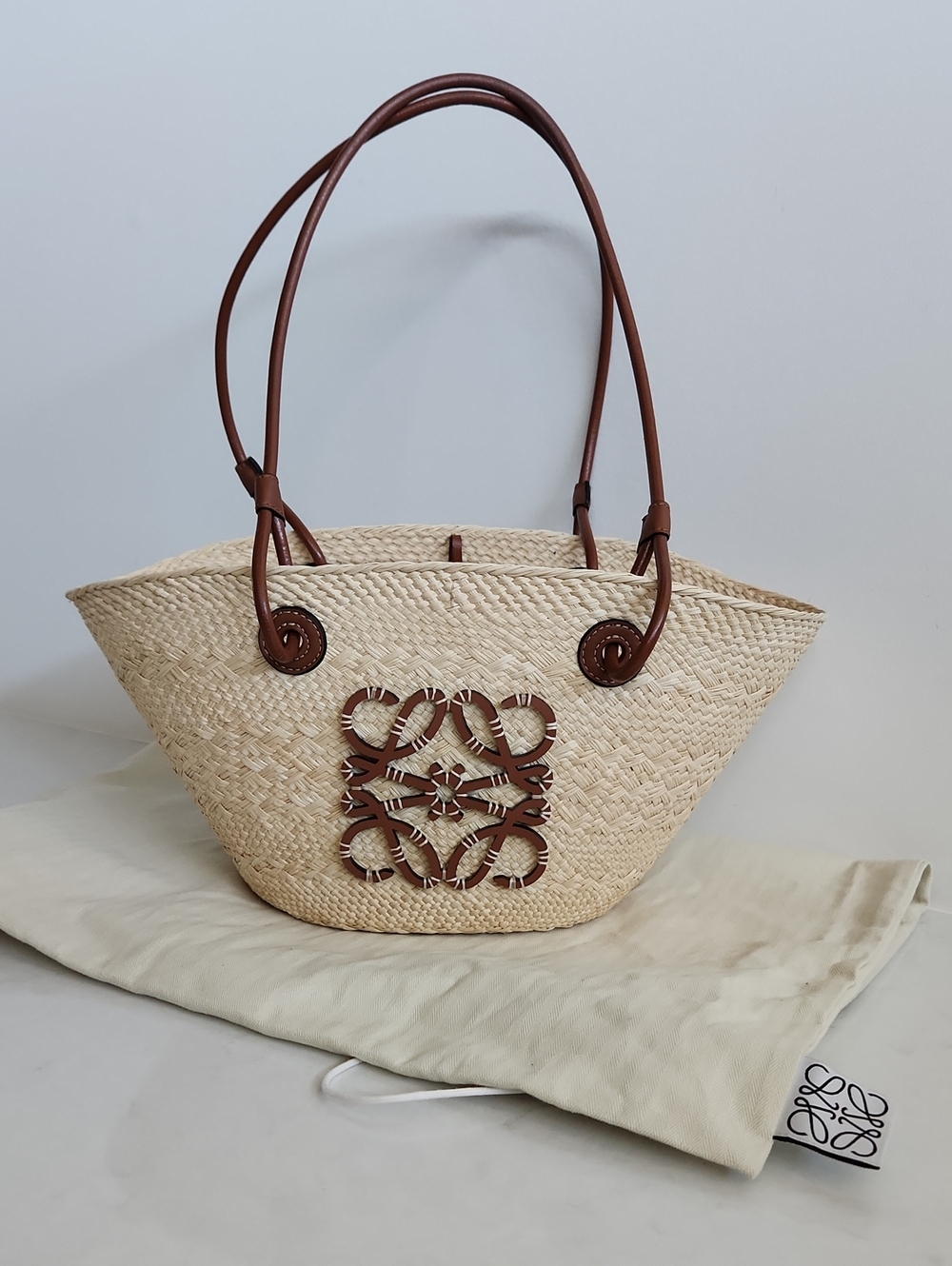 Loewe Anagram Small Basket Bag, Very Good Condition
